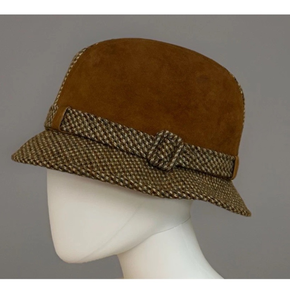 VTG 60s CAVANAGH HATS NEW YORK Pace Setter Collection Fedora Cloche  7 1/4
